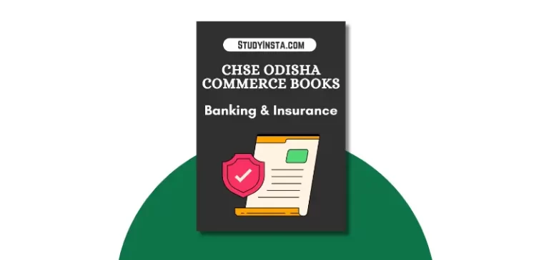 CHSE Odisha Plus Two Banking & Insurance Book