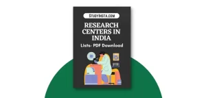 List of Important Research Centers in India